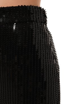 Женские брюки с отделкой пайетками THE NEW ARRIVALS ILKYAZ OZEL черного цвета, арт. C0LETTE PANTS | Фото 5 (Материал внешний: Синтетический материал; Драгоценные камни: Проставлено; Материал сплава: Проставлено; Длина (брюки, джинсы): Удлиненные; Женское Кросс-КТ: Брюки-одежда; Силуэт Ж (брюки и джинсы): Расклешенные; Стили: Гламурный)