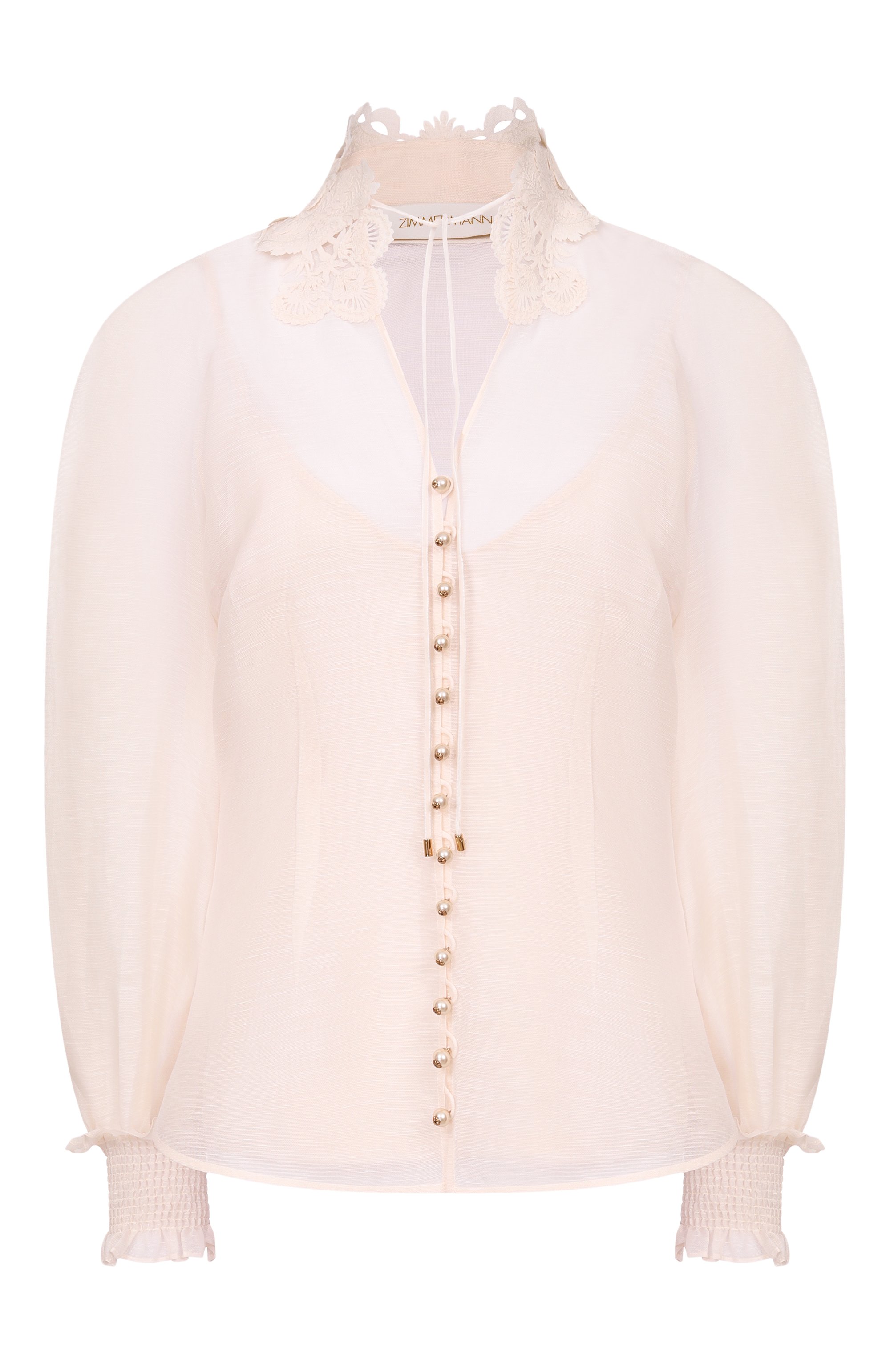 Блузка изо льна и шелка ZIMMERMANN, арт. 7121TC261, фото 1