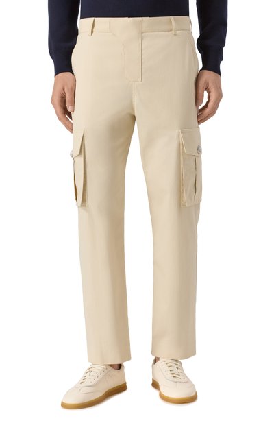 Хлопковые брюки-карго BALMAIN кремового цвета по цене 112000 руб., арт. FH1PM095/CG15, фото 3 Хлопковые брюки-карго BALMAIN, арт. FH1PM095/CG15, фото 3