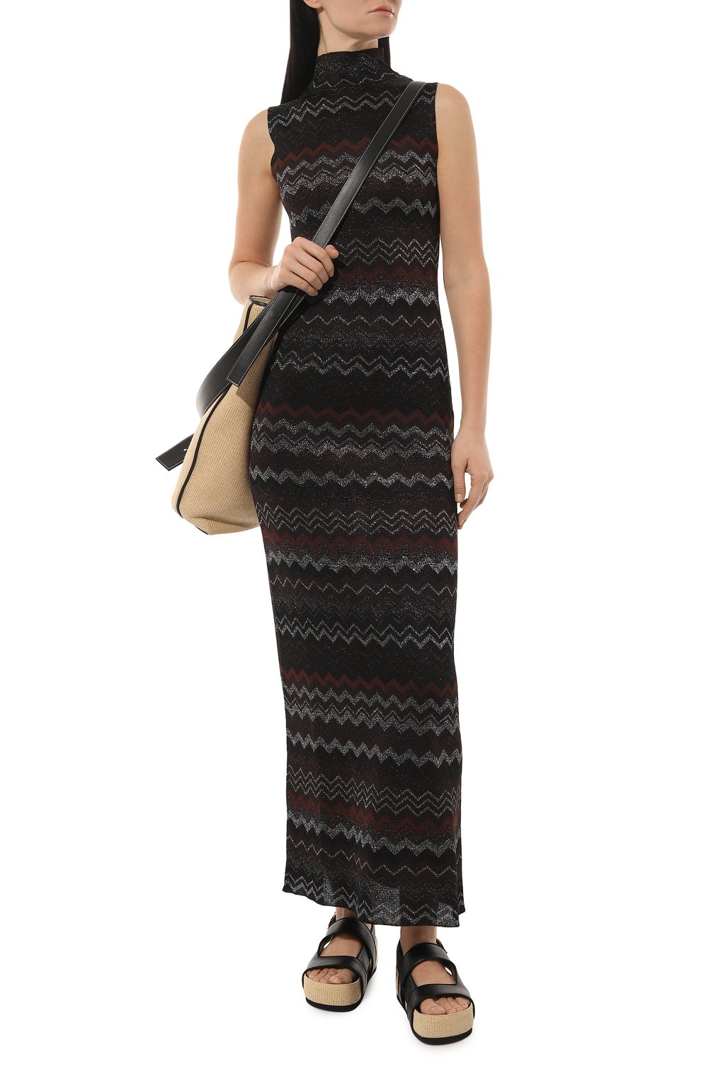 Платье из вискозы MISSONI разноцветного цвета по цене 162500 руб., арт. WG4Q/BK030X, фото 2 Платье из вискозы MISSONI, арт. WG4Q/BK030X, фото 2