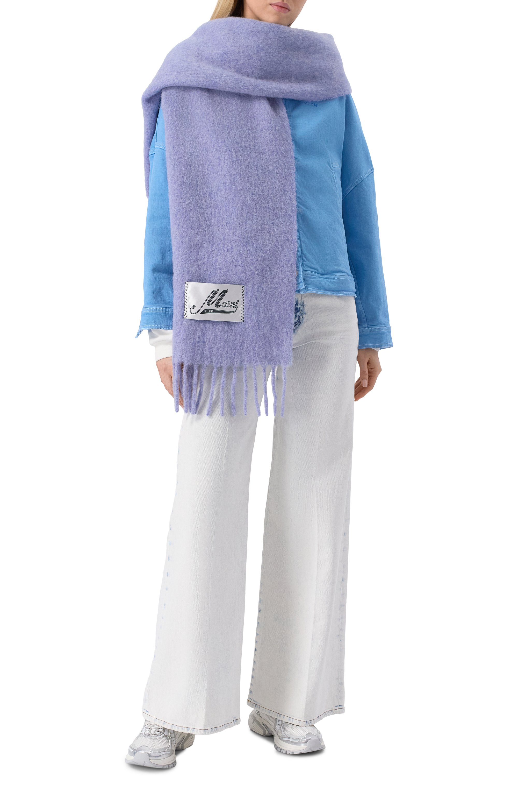 Шерстяной шарф MARNI, арт. SCMC0059Y0/UTW918, фото 2