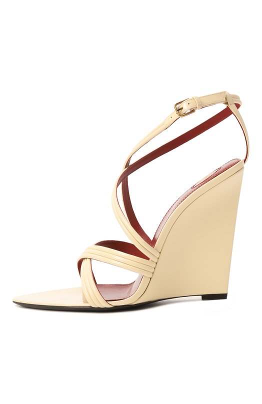 Лакированные босоножки Rossi Saint Laurent 818025/1TV00 Кремовый  818025/1TV00 Фото 4