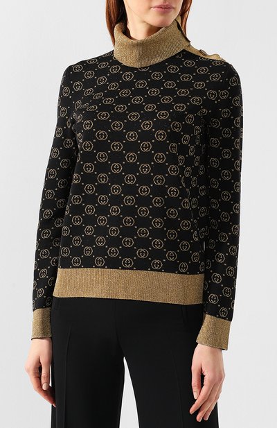 Шерстяная водолазка GUCCI, арт. 555002/XKAHT, фото 3