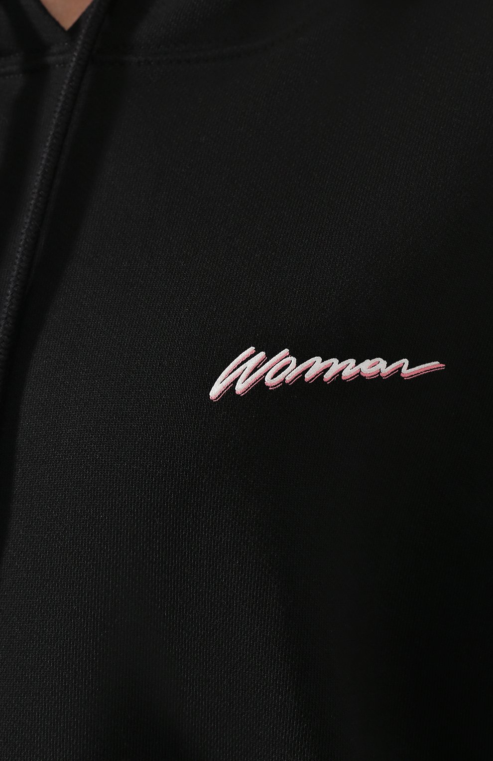 Хлопковое худи OFF-WHITE черного цвета по цене 52350 руб., арт. 0WBB016R200030991001, фото 5 Хлопковое худи OFF-WHITE, арт. 0WBB016R200030991001, фото 5