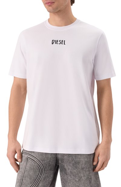 Хлопковая футболка DIESEL, арт. A18640/0AIJU, фото 3