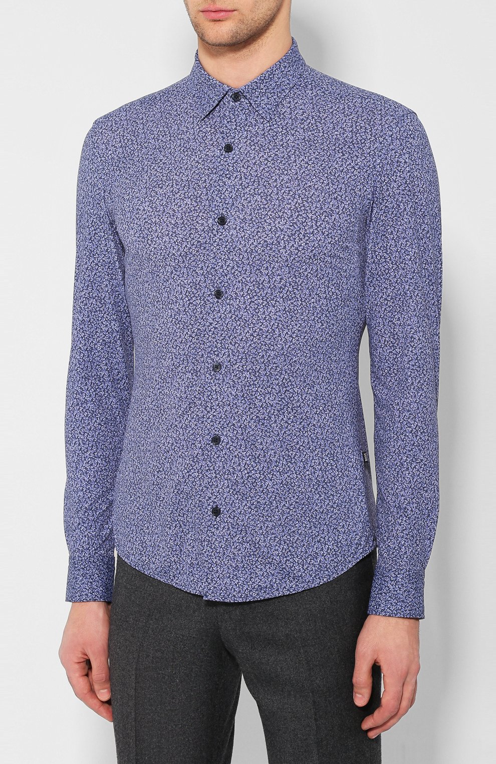 Рубашка BOSS темно-синего цвета по цене 18700 руб., арт. 50422695, фото 3 Рубашка BOSS, арт. 50422695, фото 3
