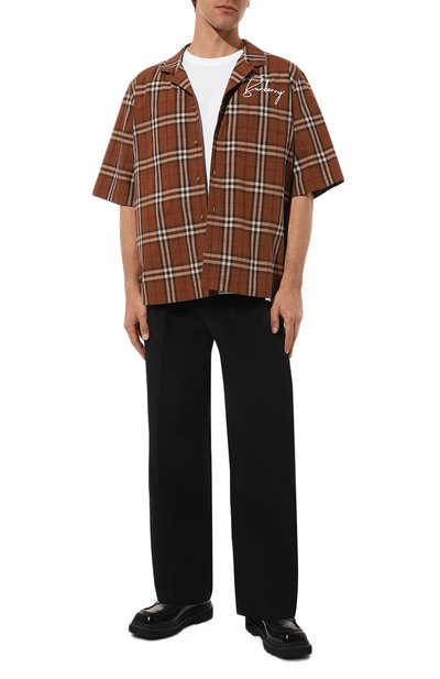 Хлопковая футболка BURBERRY, арт. 8057980, фото 2