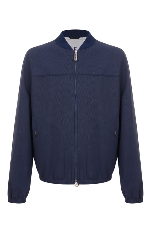 Кожаный бомбер Stefano Ricci MDJ5200330/7401 Синий MDJ5200330/7401