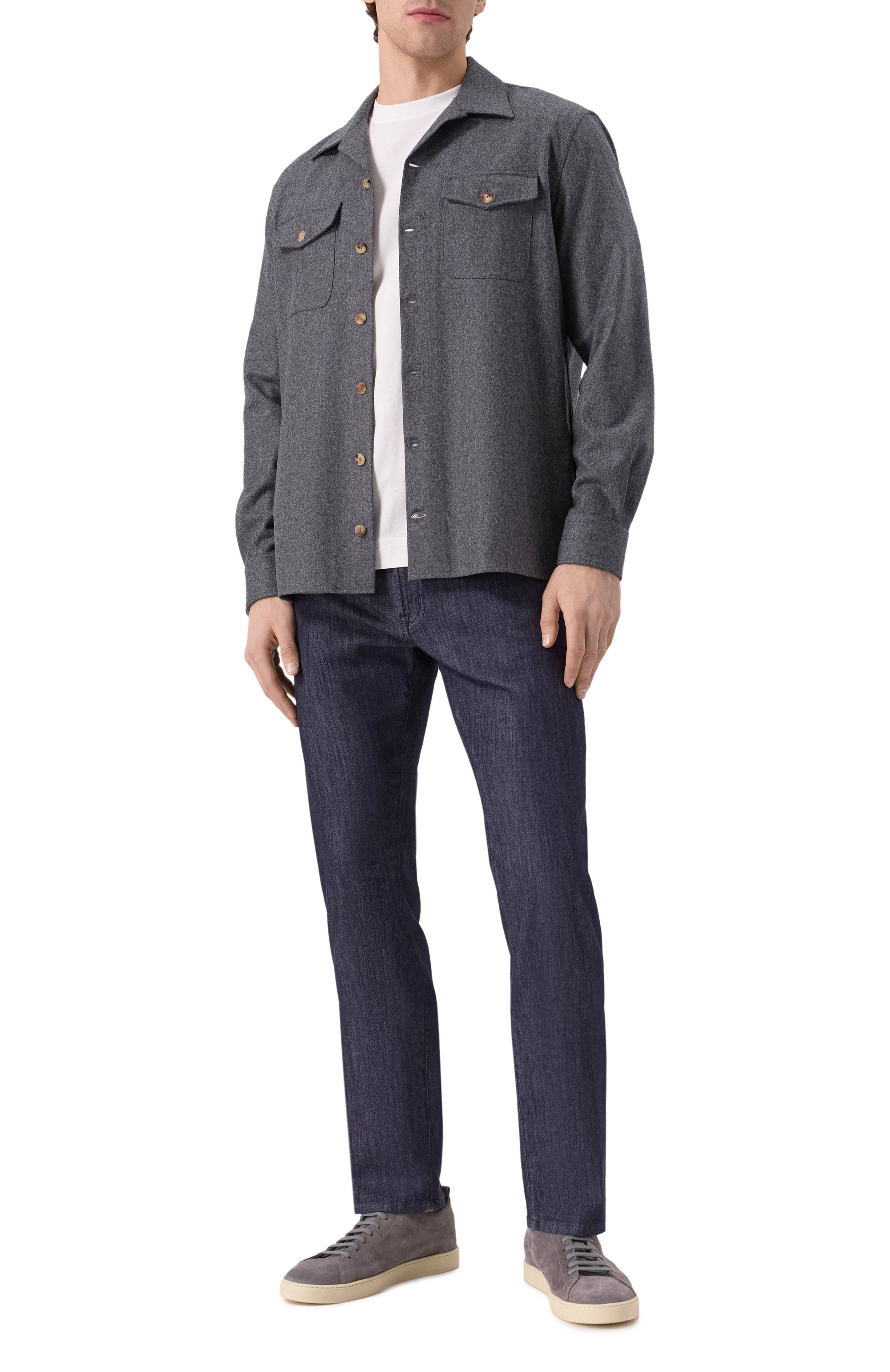 Шерстяная куртка-рубашка BRUNELLO CUCINELLI, арт. M038P0710, фото 2