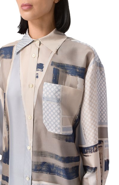 Шелковая рубашка LORENA ANTONIAZZI, арт. E2553CA81A/4916, фото 5