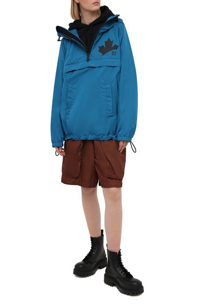 Анорак DSQUARED2 бирюзового цвета по цене 44300 руб., арт. S75AM0854/S53817, фото 2 Анорак DSQUARED2, арт. S75AM0854/S53817, фото 2