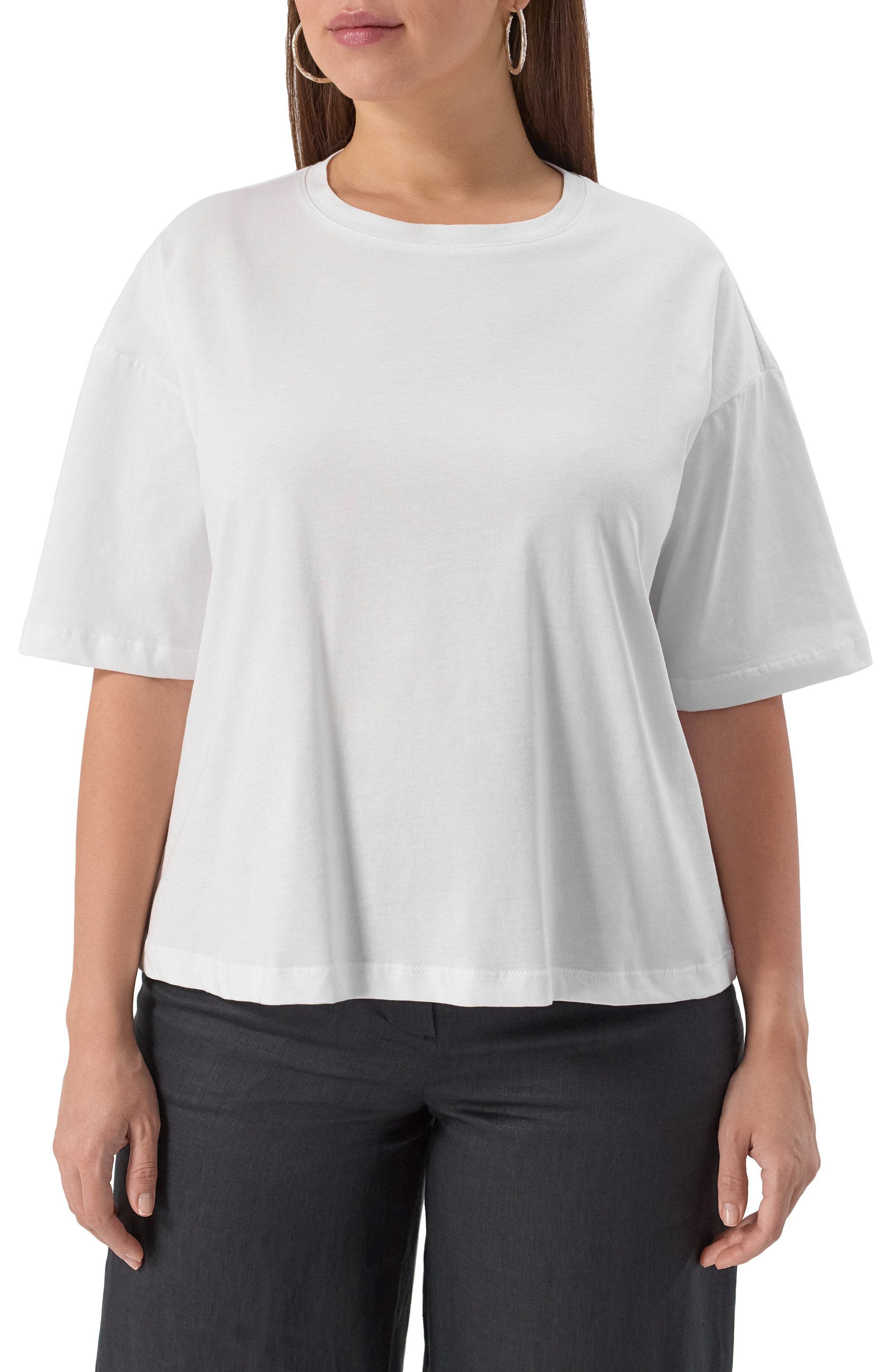 Хлопковая футболка PERSONA BY MARINA RINALDI, арт. PALPITI, фото 3