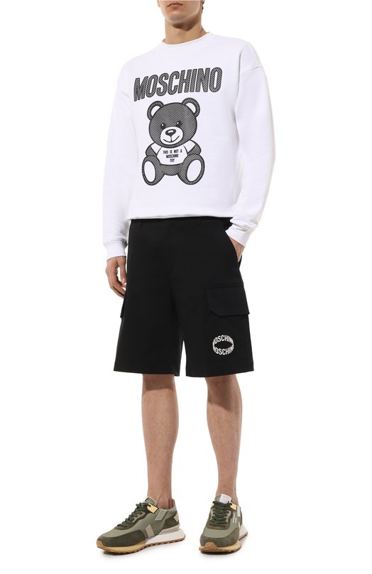 Хлопковые шорты Moschino Чёрный, фото 2