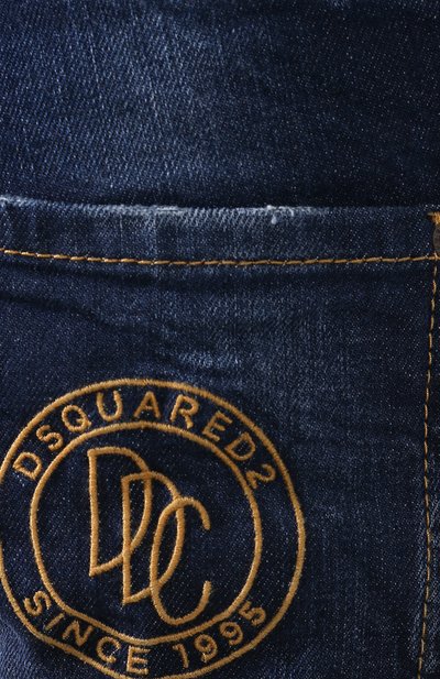 Джинсы DSQUARED2 темно-синего цвета по цене 45900 руб., арт. S75LB0269/S30663, фото 5 Джинсы DSQUARED2, арт. S75LB0269/S30663, фото 5