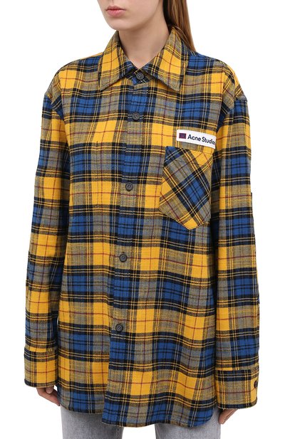 Хлопковая рубашка ACNE STUDIOS, арт. CB0023/W, фото 3