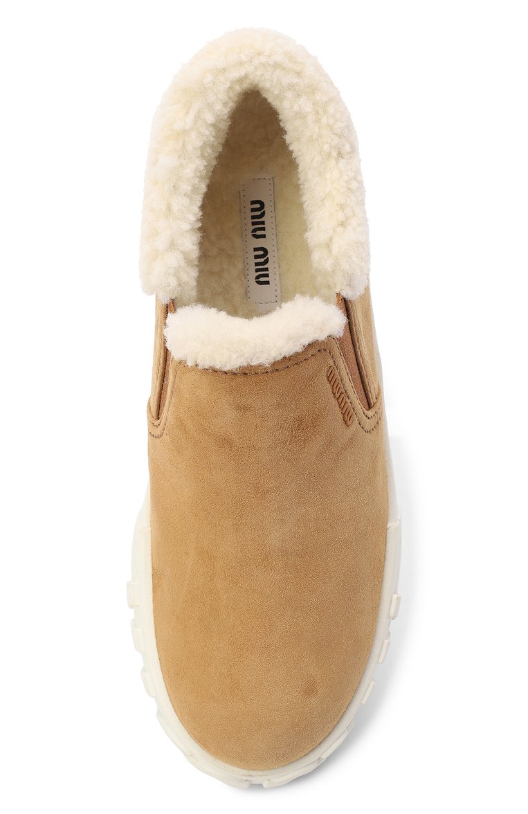 Замшевые слипоны MIU MIU, арт. 5T382D-FDW-F0046, фото 4