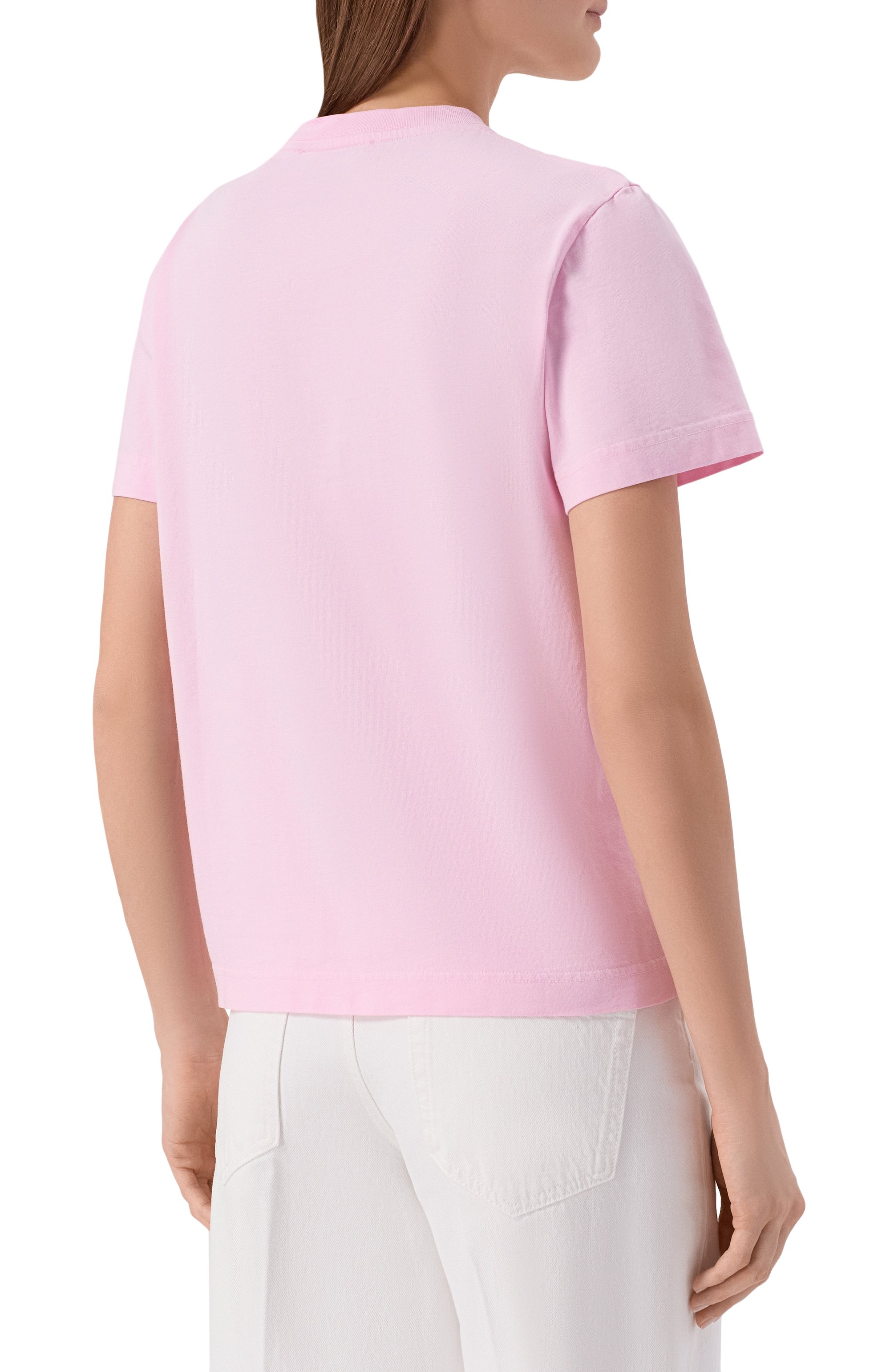 Хлопковая футболка JACQUEMUS розового цвета по цене 25100 руб., арт. 25HTSW00550/AJ00029, фото 4 Хлопковая футболка JACQUEMUS, арт. 25HTSW00550/AJ00029, фото 4