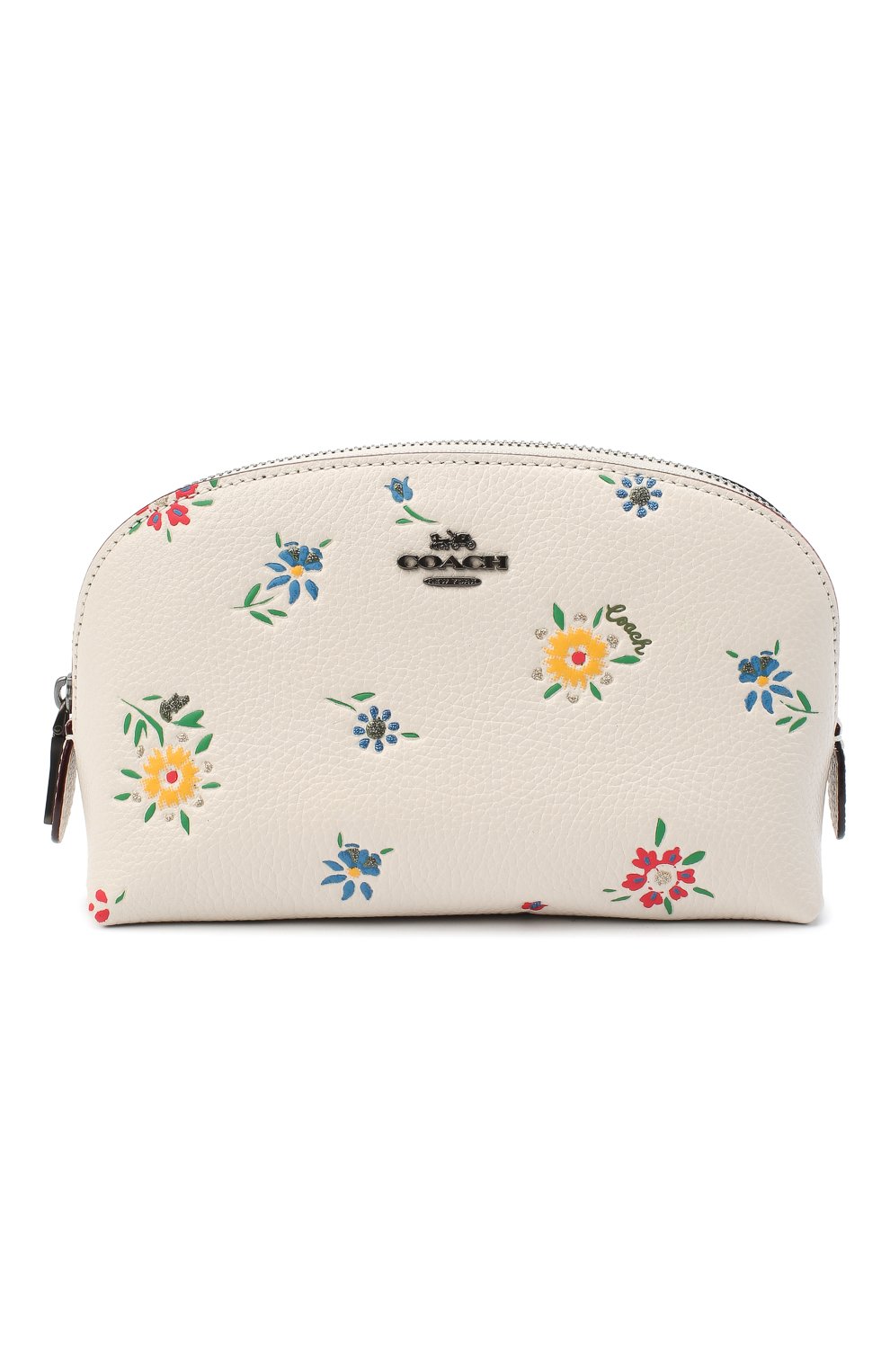 Кожаная косметичка COACH белого цвета по цене 11950 руб., арт. 1084, фото 1 Кожаная косметичка COACH, арт. 1084, фото 1