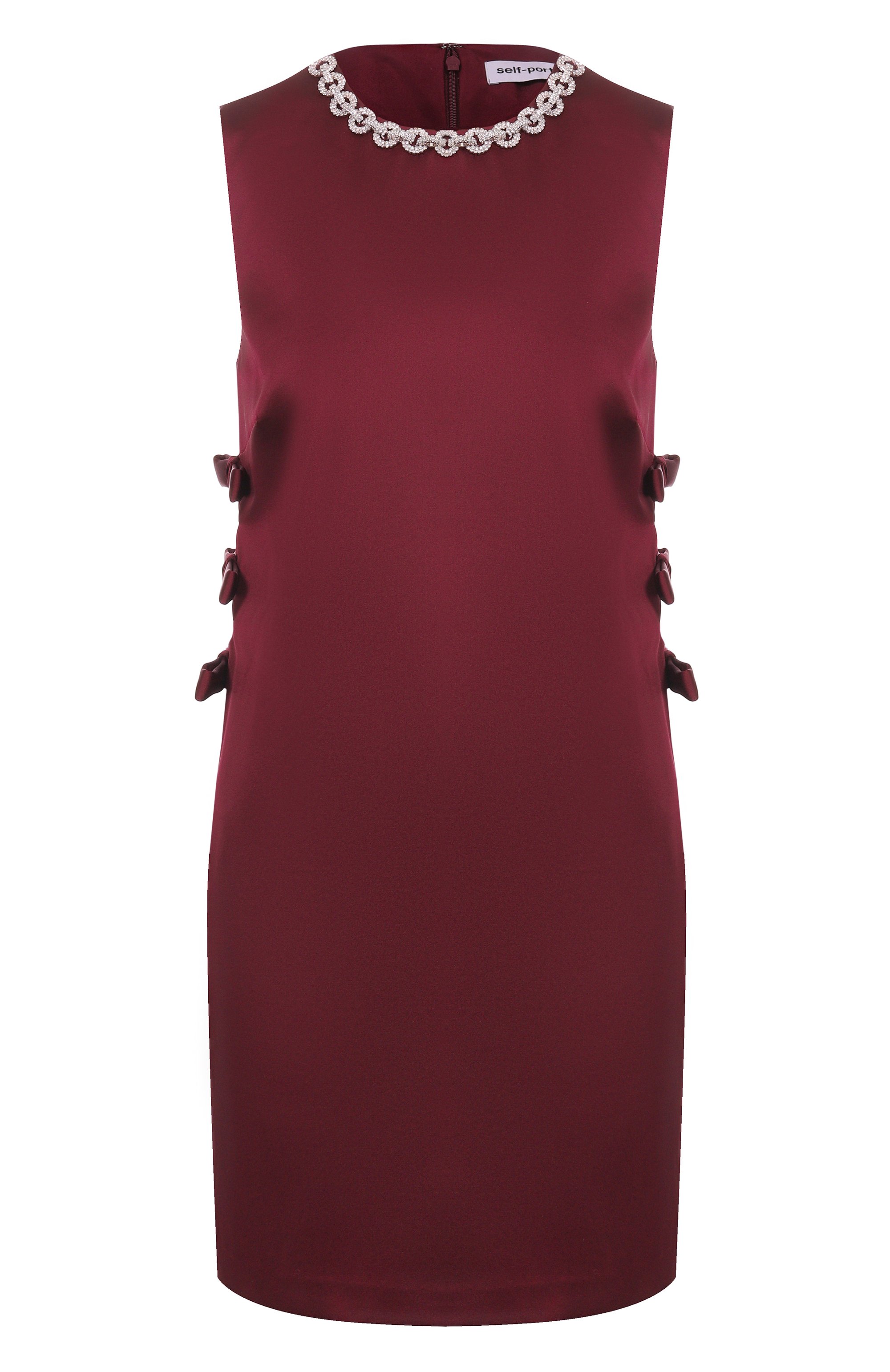 Атласное платье SELF-PORTRAIT, арт. SC25-022S-BU, фото 1