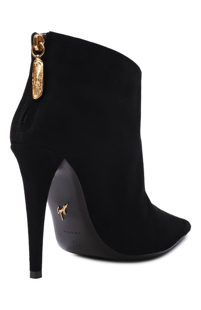 Замшевые ботильоны desire 105 GIUSEPPE ZANOTTI DESIGN черного цвета по цене 151500 руб., арт. I670004, фото 5 Замшевые ботильоны desire 105 GIUSEPPE ZANOTTI DESIGN, арт. I670004, фото 5