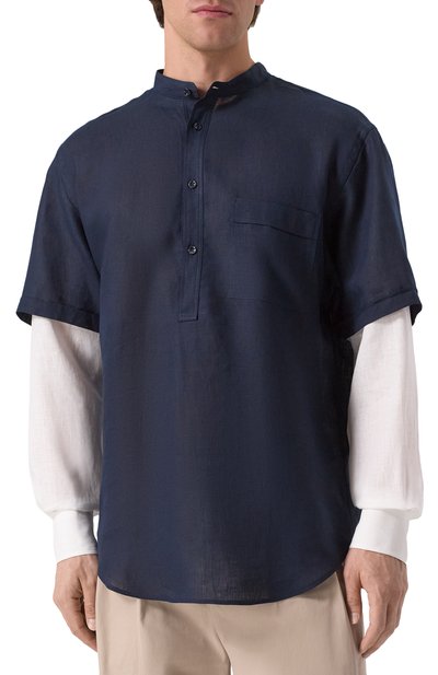 Льняная рубашка GIORGIO ARMANI, арт. GM001396/TE11049, фото 3