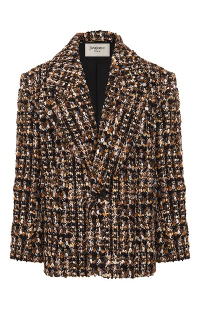 Женский твидовый жакет SAINT LAURENT, арт. 871063/Y3L80