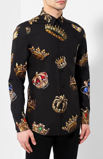 Хлопковая рубашка DOLCE & GABBANA, арт. G5EJ0T/HS5CD, фото 3