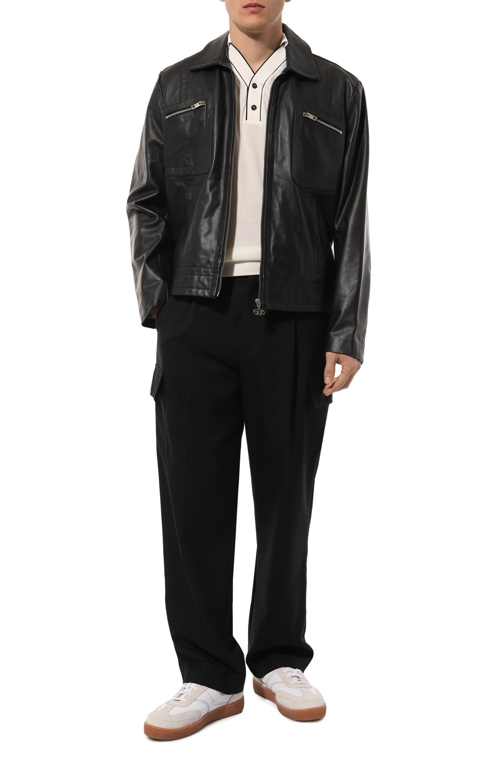 Поло из вискозы и шерсти GIORGIO ARMANI, арт. 3DSF60/SJNLZ, фото 2