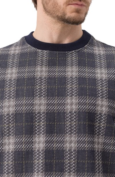 Хлопковый свитшот BURBERRY темно-синего цвета по цене 124000 руб., арт. 8101753, фото 5 Хлопковый свитшот BURBERRY, арт. 8101753, фото 5