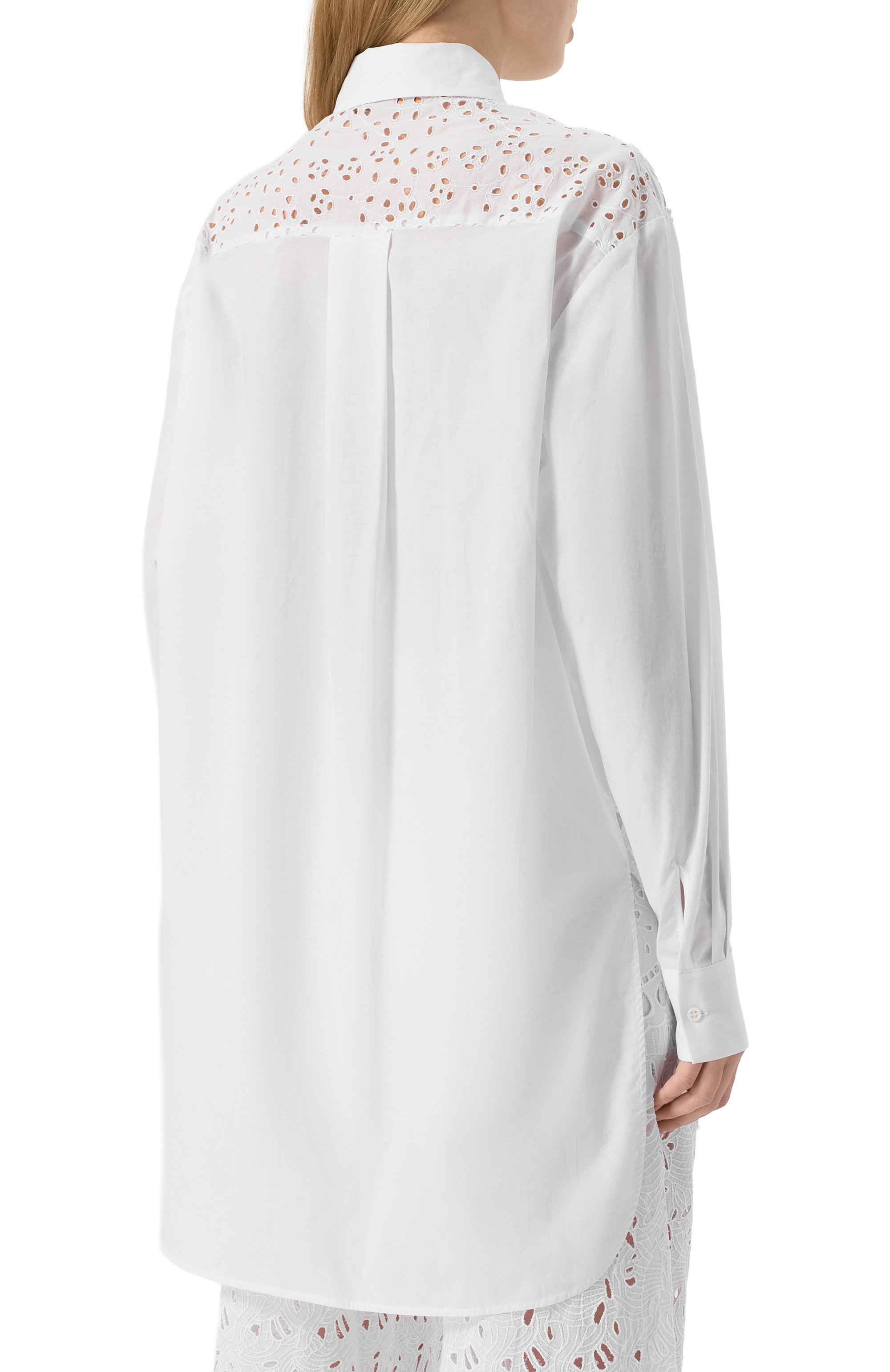 Хлопковая рубашка ERMANNO SCERVINO, арт. D464K613RXT, фото 4