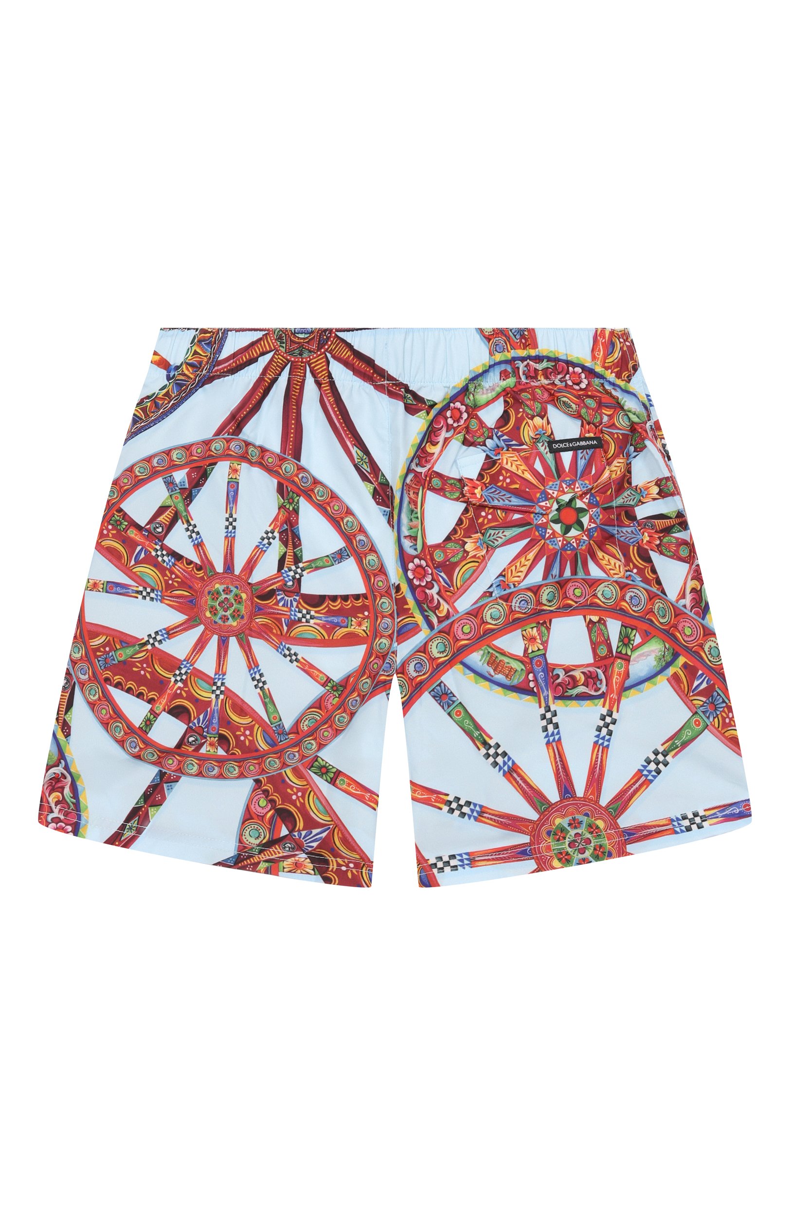 Плавки-шорты DOLCE & GABBANA голубого цвета по цене 28450 руб., арт. L4J818/0N0I6_001, фото 2 Плавки-шорты DOLCE & GABBANA, арт. L4J818/0N0I6_001, фото 2