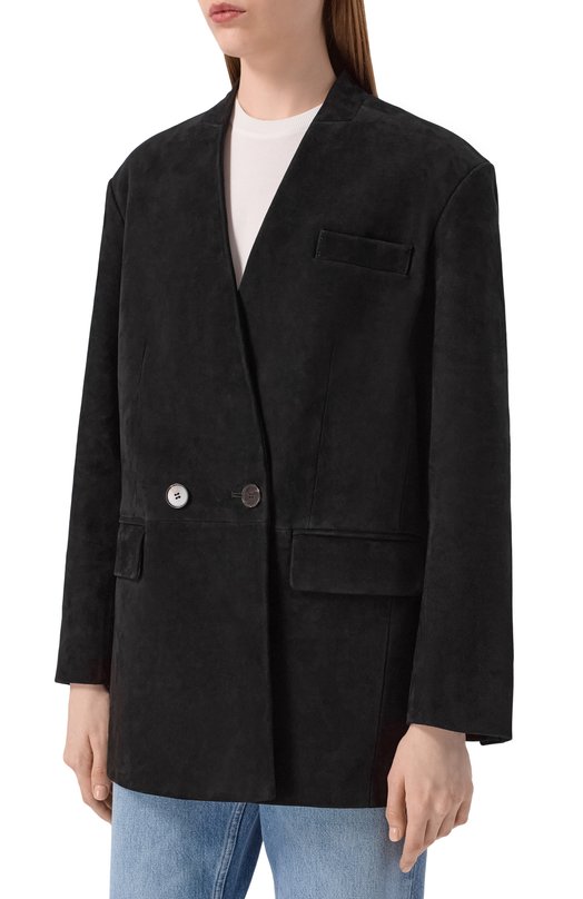 Замшевый жакет Addicted AS1004-1 Чёрный  AS1004-1 Фото 3