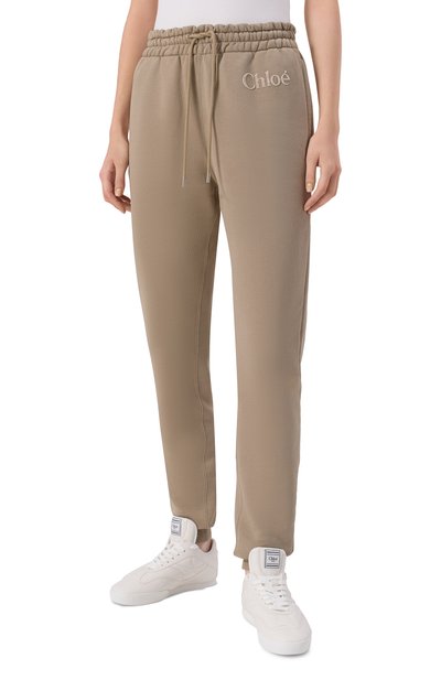 Хлопковые джоггеры CHLOÉ, арт. CHC24WJT02191, фото 3