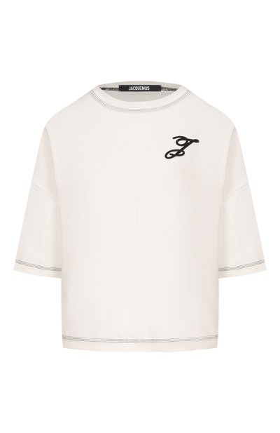 Женская хлопковая футболка JACQUEMUS, арт. 26ETSW00580/AJ00226