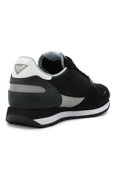 Текстильные кроссовки EMPORIO ARMANI черного цвета по цене 28050 руб., арт. X3X058/XM511, фото 4 Текстильные кроссовки EMPORIO ARMANI, арт. X3X058/XM511, фото 4