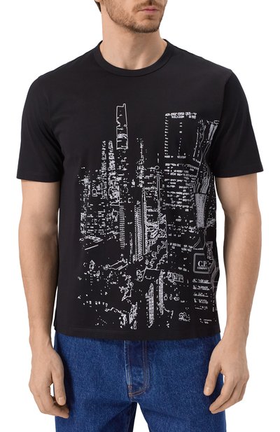 Хлопковая футболка C.P. COMPANY, арт. 18CLTS044A006370W, фото 3