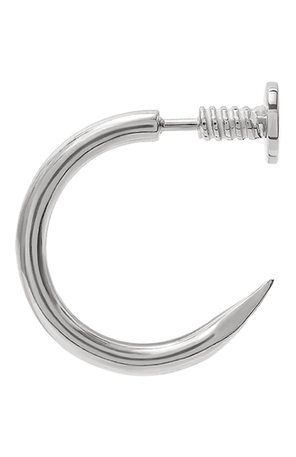 Моносерьга LEVASHOVAELAGINA серебряного цвета по цене 10000 руб., арт. Серьга nail, фото 1 Моносерьга LEVASHOVAELAGINA, арт. Серьга nail, фото 1