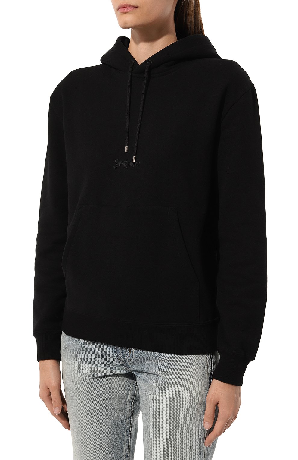 Хлопковое худи SAINT LAURENT, арт. 757073/Y36SW, фото 3