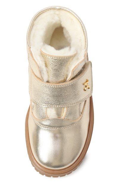 Кожаные ботинки MISSOURI золотого цвета по цене 27850 руб., арт. 2208/27-30, фото 4 Кожаные ботинки MISSOURI, арт. 2208/27-30, фото 4