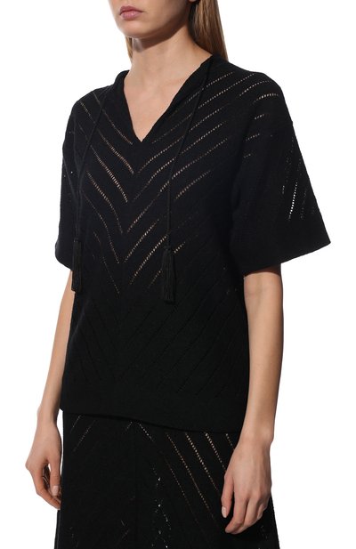 Топ JIL SANDER черного цвета по цене 103500 руб., арт. JSPU754056-WUY25408, фото 3 Топ JIL SANDER, арт. JSPU754056-WUY25408, фото 3