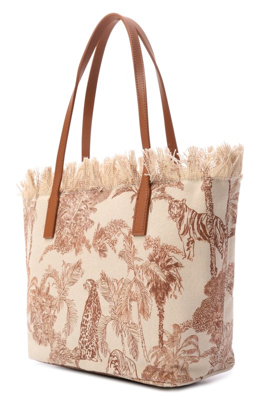 Сумка City medium MC2 Saint Barth CBMF001-01752L/CITY BAG MID FRINGE Бежевый  CBMF001-01752L/CITY BAG MID FRINGE Фото 4