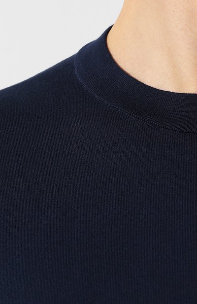 Хлопковый джемпер FIORONI темно-синего цвета по цене 41300 руб., арт. MK20260A2, фото 5 Хлопковый джемпер FIORONI, арт. MK20260A2, фото 5