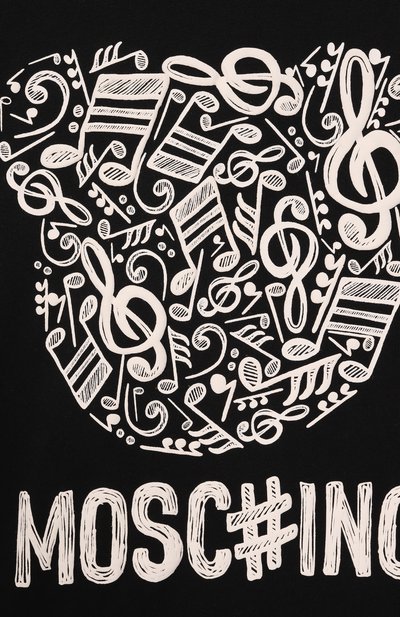 Хлопковая футболка MOSCHINO, арт. HQM05G/LAA10/10-14, фото 3