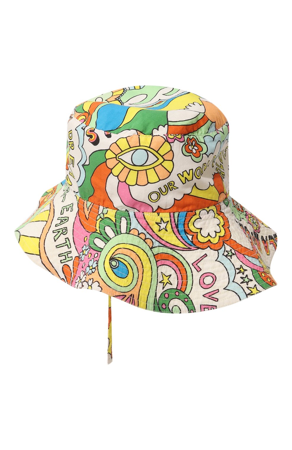 Хлопковая панама STELLA MCCARTNEY разноцветного цвета по цене 5315 руб., арт. TS0007, фото 2 Хлопковая панама STELLA MCCARTNEY, арт. TS0007, фото 2