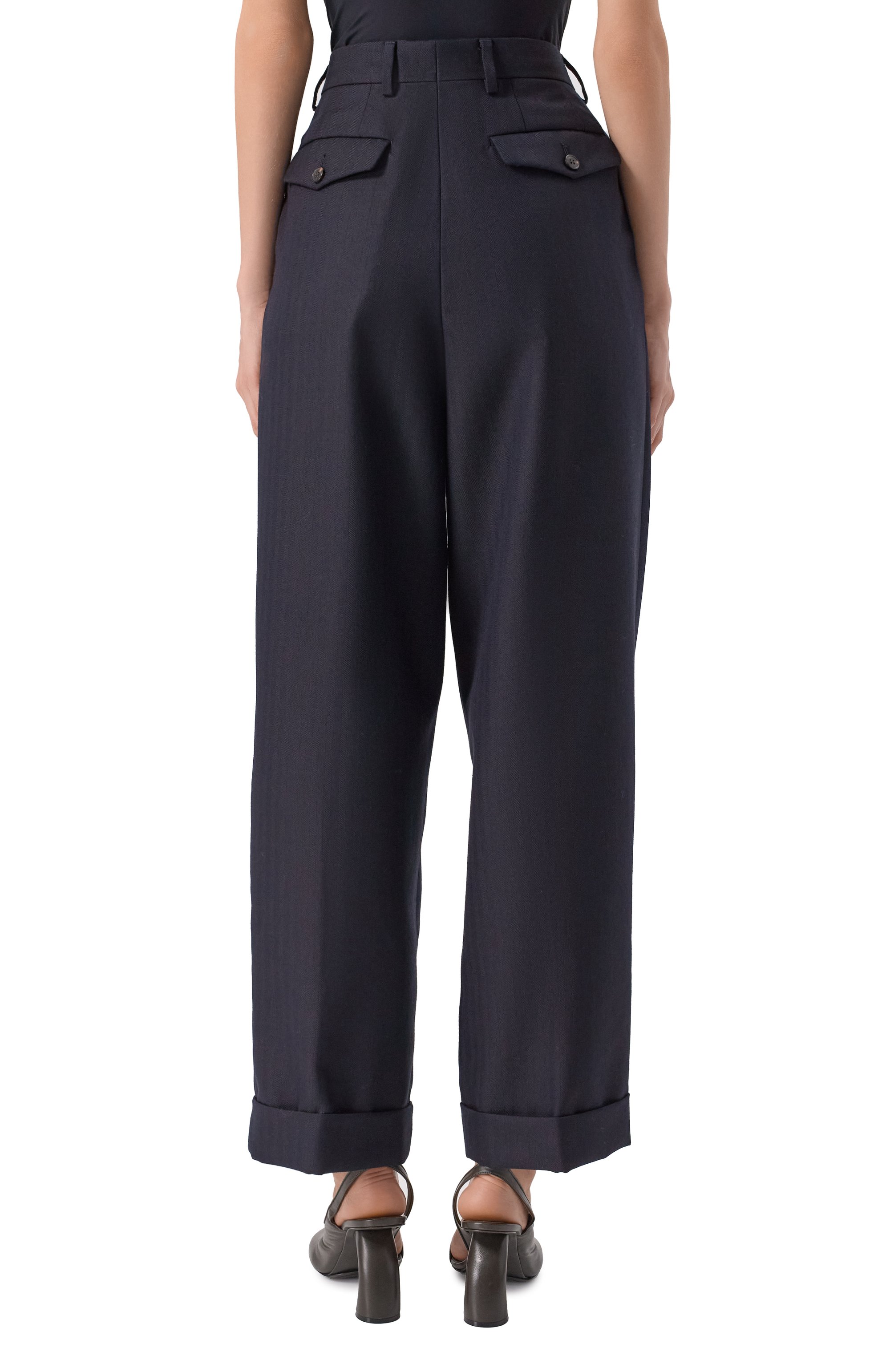 Шерстяные брюки DRIES VAN NOTEN, арт. 010920-2193-509, фото 4