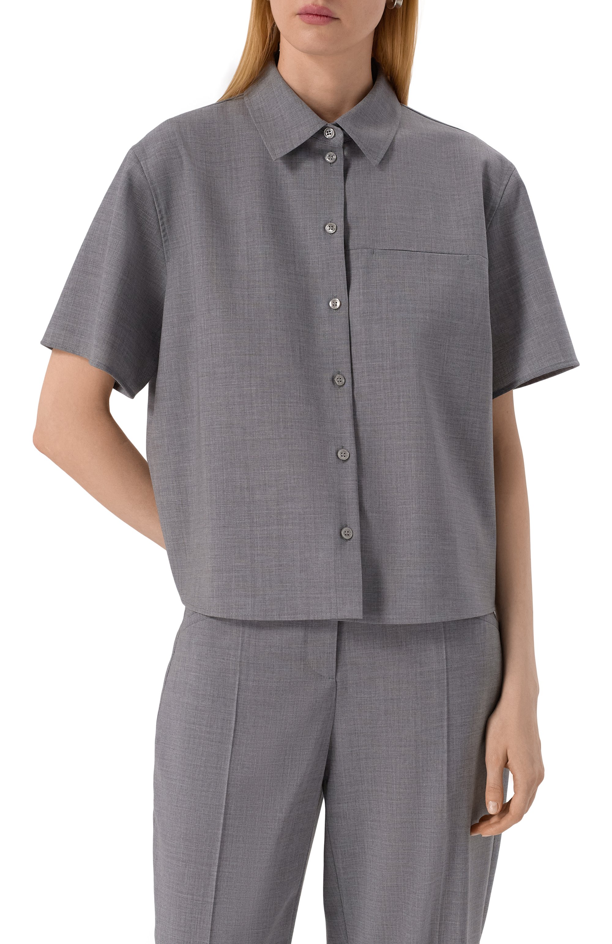 Шерстяная рубашка BOSS, арт. 50541991, фото 3