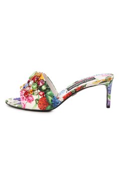 Женские текстильные мюли keira 60 DOLCE & GABBANA разноцветного цвета, арт. CR1744/A6L95 | Фото 4 (Каблук высота: Средний; Драгоценные камни: Проставлено; Материал внутренний: Натуральная кожа; Подошва: Плоская; Материал сплава: Проставлено; Материал внешний: Текстиль; Каблук тип: Шпилька)