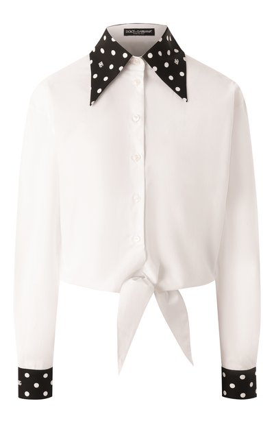 Женская хлопковая рубашка DOLCE & GABBANA, арт. F5P61T/GDCM0