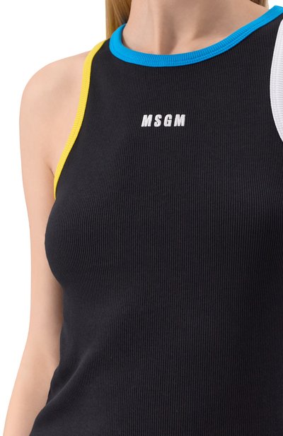 Хлопковое платье MSGM, арт. 3841MDA87/257120, фото 5