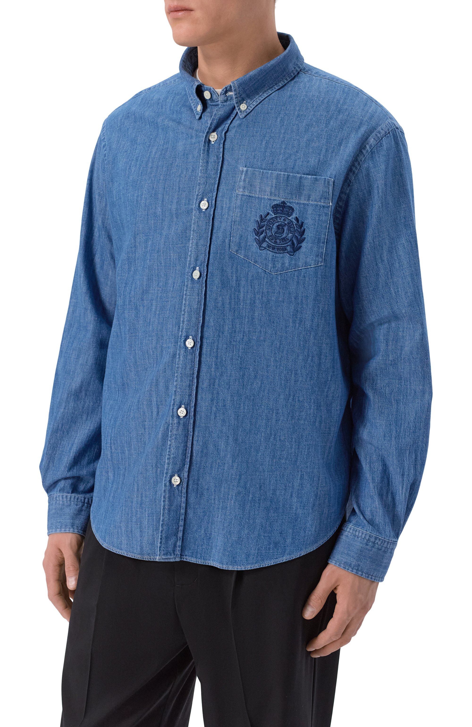 Джинсовая рубашка SPORTY AND RICH, арт. SI02865243BL26, фото 3